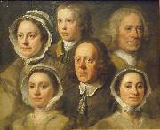 William Hogarth Heads of Six of Hogarth's Servants USA oil painting artist